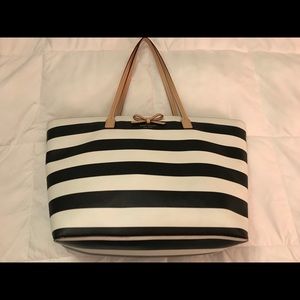 Kate Spade large striped travel tote